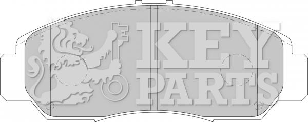 Key Parts KBP1741 - Brake Pad Set, disc brake www.autospares.lv