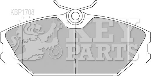 Key Parts KBP1708 - Brake Pad Set, disc brake www.autospares.lv