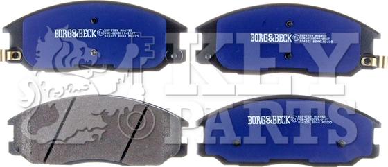 Key Parts KBP1789 - Тормозные колодки, дисковые, комплект www.autospares.lv