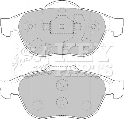 Key Parts KBP1731 - Bremžu uzliku kompl., Disku bremzes autospares.lv