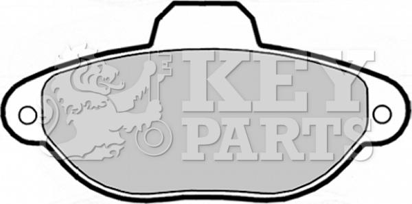 Key Parts KBP1738 - Тормозные колодки, дисковые, комплект www.autospares.lv