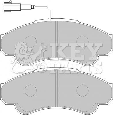 Key Parts KBP1779 - Brake Pad Set, disc brake www.autospares.lv