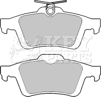 Key Parts KBP2403 - Bremžu uzliku kompl., Disku bremzes autospares.lv