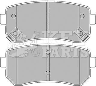 Key Parts KBP2424 - Brake Pad Set, disc brake www.autospares.lv