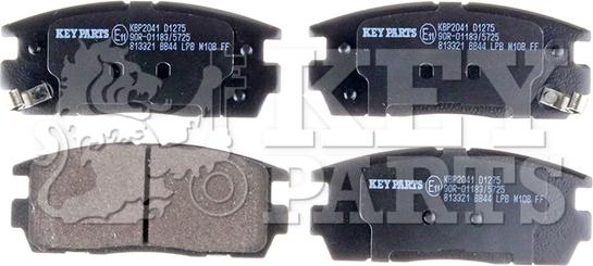 Key Parts KBP2041 - Bremžu uzliku kompl., Disku bremzes www.autospares.lv