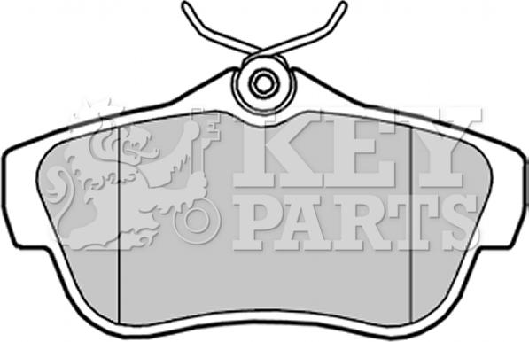 Key Parts KBP2043 - Bremžu uzliku kompl., Disku bremzes autospares.lv