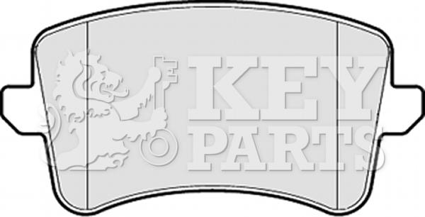 Key Parts KBP2055 - Тормозные колодки, дисковые, комплект www.autospares.lv