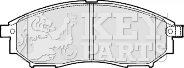 Key Parts KBP2060 - Bremžu uzliku kompl., Disku bremzes www.autospares.lv