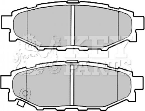 Key Parts KBP2004 - Brake Pad Set, disc brake www.autospares.lv