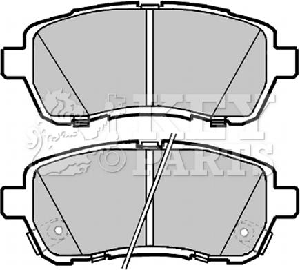 Key Parts KBP2085 - Bremžu uzliku kompl., Disku bremzes autospares.lv