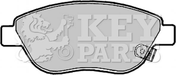 Key Parts KBP2028 - Bremžu uzliku kompl., Disku bremzes www.autospares.lv