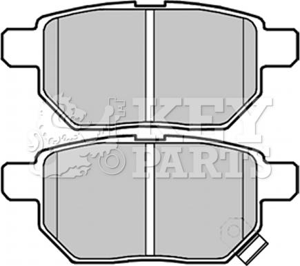 Key Parts KBP2070 - Bremžu uzliku kompl., Disku bremzes autospares.lv