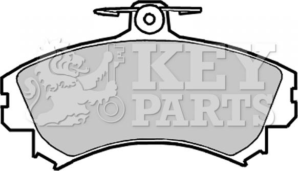 Key Parts KBP2151 - Тормозные колодки, дисковые, комплект www.autospares.lv