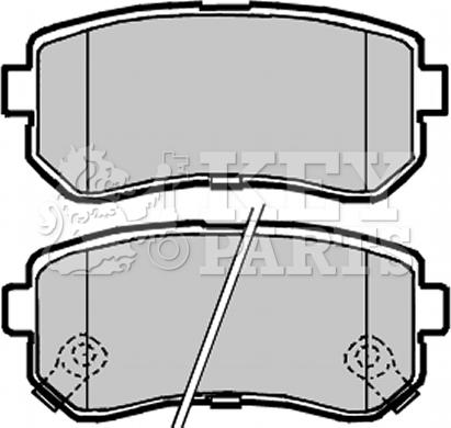 Key Parts KBP2104 - Bremžu uzliku kompl., Disku bremzes autospares.lv