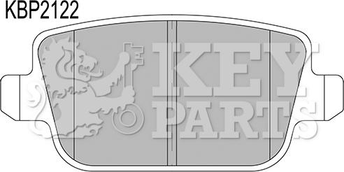 Key Parts KBP2122 - Bremžu uzliku kompl., Disku bremzes www.autospares.lv