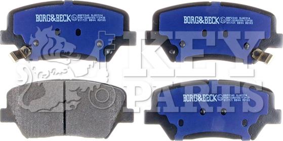 Key Parts KBP2340 - Bremžu uzliku kompl., Disku bremzes autospares.lv