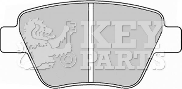 Key Parts KBP2242 - Тормозные колодки, дисковые, комплект www.autospares.lv