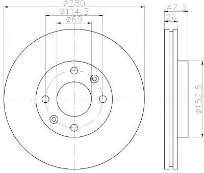 KIA 517123C100 - Bremžu diski www.autospares.lv