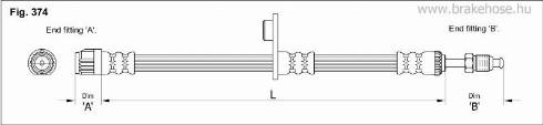 KK95KFT FT0226 - Тормозной шланг www.autospares.lv