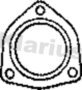 Klarius 410558 - Blīve, Izplūdes caurule www.autospares.lv