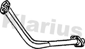 Klarius 120180 - Izplūdes caurule www.autospares.lv