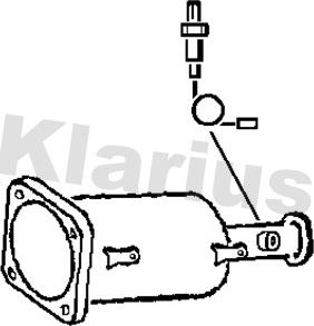 Klarius 390192 - Nosēdumu / Daļiņu filtrs, Izplūdes gāzu sistēma autospares.lv