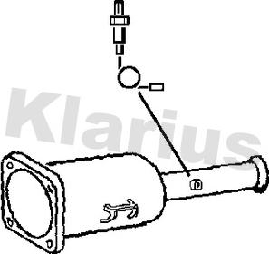 Klarius 390122 - Nosēdumu / Daļiņu filtrs, Izplūdes gāzu sistēma autospares.lv