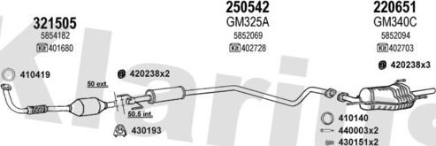 Klarius 391230E - Izplūdes gāzu sistēma www.autospares.lv