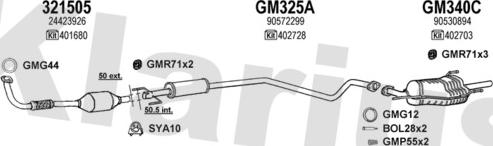 Klarius 391230U - Izplūdes gāzu sistēma www.autospares.lv