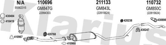 Klarius 392058E - Izplūdes gāzu sistēma www.autospares.lv