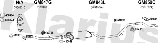 Klarius 392058U - Izplūdes gāzu sistēma www.autospares.lv