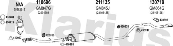 Klarius 392060E - Izplūdes gāzu sistēma www.autospares.lv