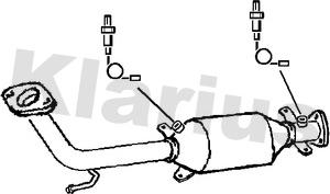 Klarius 322502 - Katalizators autospares.lv