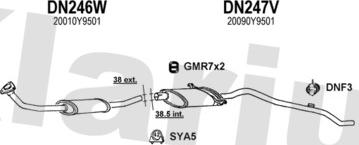 Klarius 270135U - Izplūdes gāzu sistēma www.autospares.lv