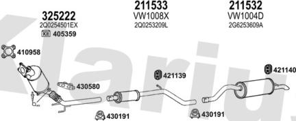 Klarius 790649E - Izplūdes gāzu sistēma www.autospares.lv