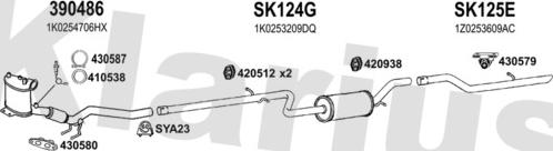 Klarius 780242U - Izplūdes gāzu sistēma www.autospares.lv