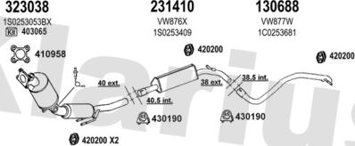 Klarius 780209E - Izplūdes gāzu sistēma www.autospares.lv