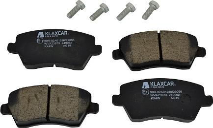 Klaxcar France 24996z - Brake Pad Set, disc brake www.autospares.lv