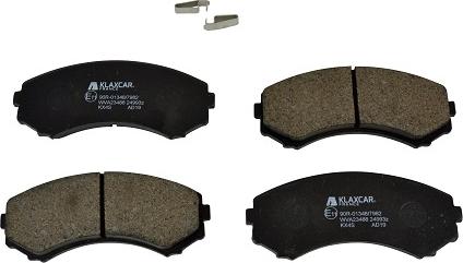 Klaxcar France 24993z - Brake Pad Set, disc brake www.autospares.lv