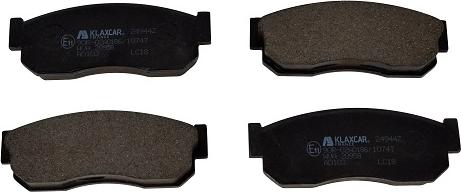 Klaxcar France 24944z - Brake Pad Set, disc brake www.autospares.lv