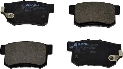 Klaxcar France 24959z - Brake Pad Set, disc brake www.autospares.lv