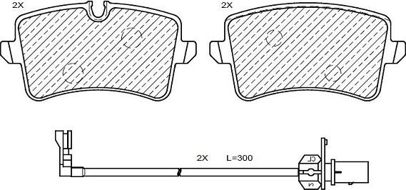 Klaxcar France 24956z - Brake Pad Set, disc brake www.autospares.lv