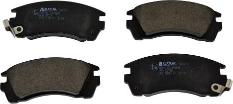 Klaxcar France 24937z - Brake Pad Set, disc brake www.autospares.lv