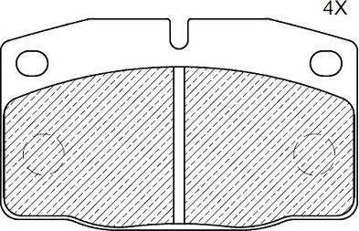 Klaxcar France 24566z - Тормозные колодки, дисковые, комплект www.autospares.lv