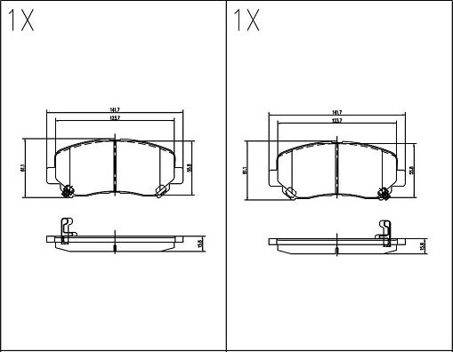 Klaxcar France 24662z - Тормозные колодки, дисковые, комплект www.autospares.lv