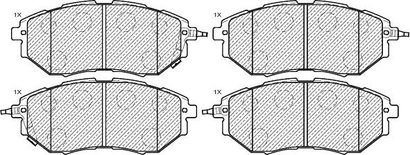 Klaxcar France 24629z - Brake Pad Set, disc brake www.autospares.lv