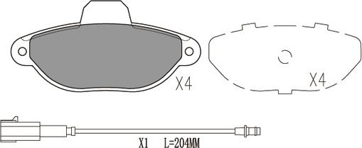 Klaxcar France 24063z - Bremžu uzliku kompl., Disku bremzes www.autospares.lv