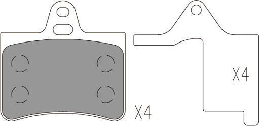 Klaxcar France 24031z - Bremžu uzliku kompl., Disku bremzes autospares.lv