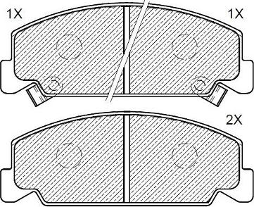 Klaxcar France 24155z - Brake Pad Set, disc brake www.autospares.lv