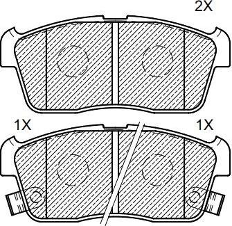 Klaxcar France 24156z - Brake Pad Set, disc brake www.autospares.lv